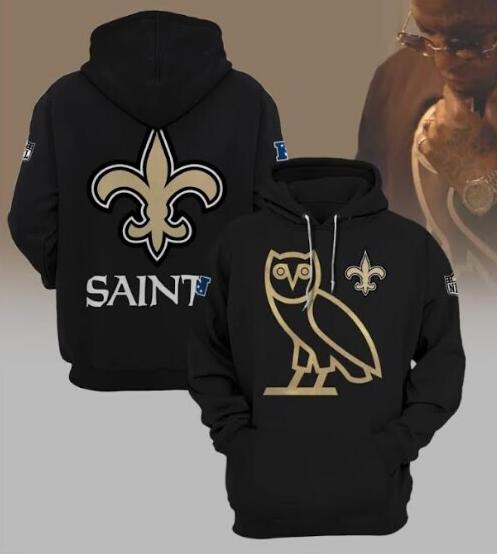 Men's New Orleans Saints OVO Black Hoodie